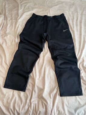 Nike Black Performance Track Pants with Reflective Swoosh